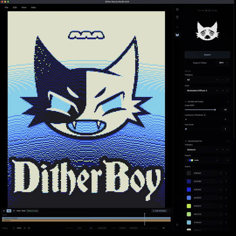 Standalone Software: Halftone Glitch Distortion Image Studio Aaa – Dither Boy 6.0.3