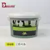 German horseshoe oil horseshoe cream hoof cream Stable horse with a large bucket of 5 pounds of eight feet dragon harness BCL050891