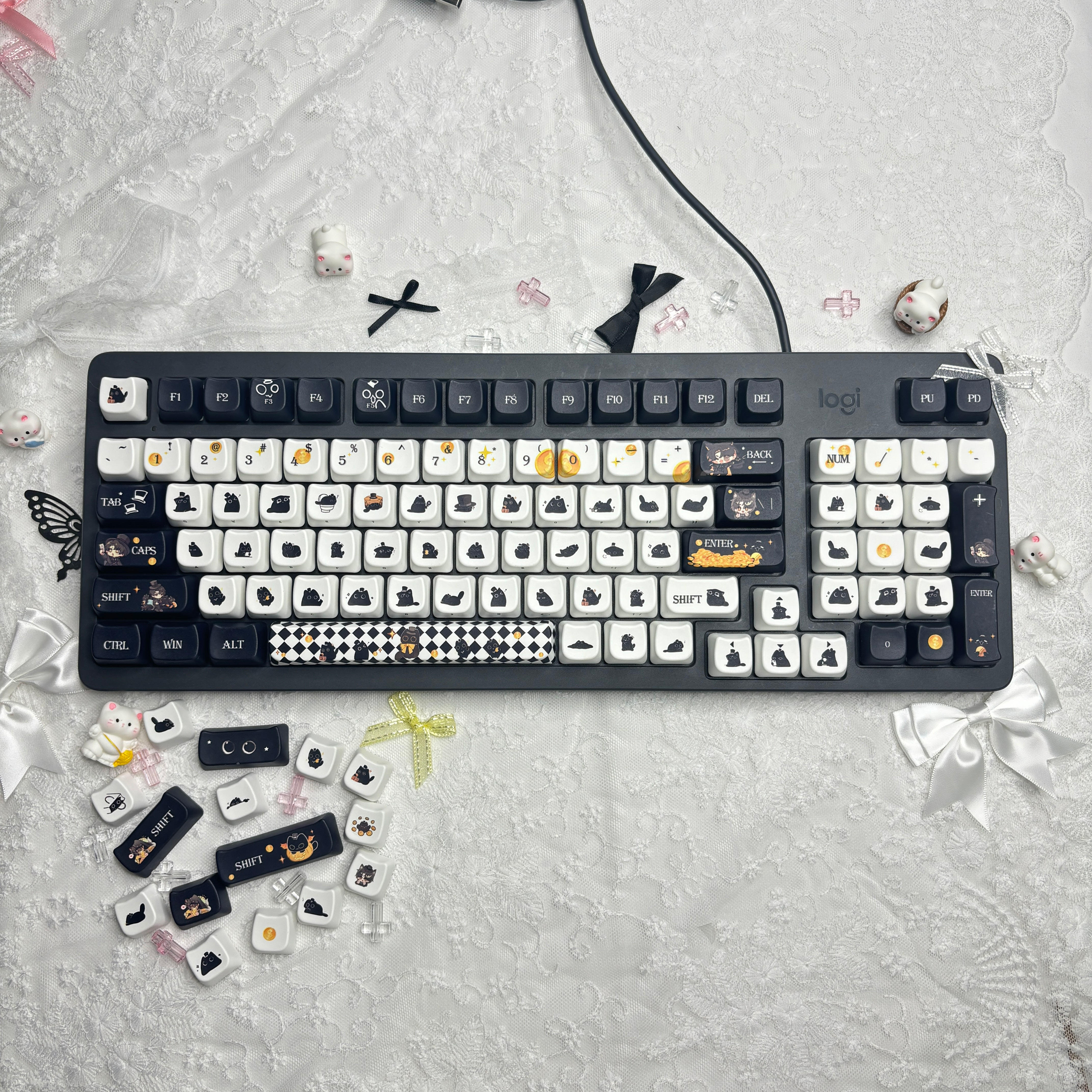 Lord of the Mysteries Klein Cat fan-made keycap set detail image 04