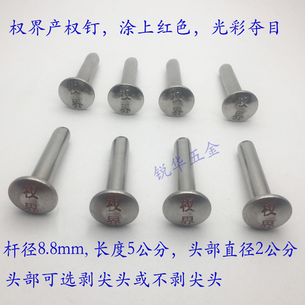 Laser lettering number 001 measuring nail lettering lettering property right boundary Site property rights belong to the site