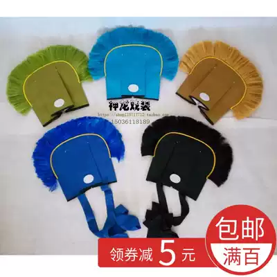 Drama hat Drama opera Old student poor student hat Poor book towel hat Old garden Xu Xian towel Silk dyed duck tail towel