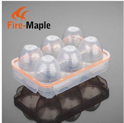 Fire Maple Outdoor Portable Egg Box Picnic Plastic Sluck - proof Egg Basket 6 packs