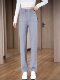 ໂສ້ງຂາກວ້າງຂາແຄບ imitation cashmere spring and autumn style new-waisted loose slimming trousers slimming slimming slimming slimming slimming trousers for small pants
