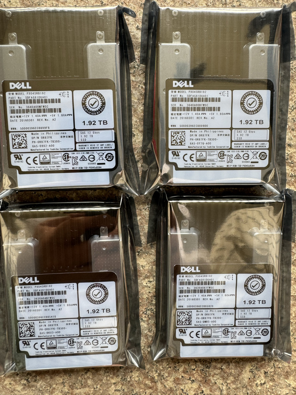 Brand New Original Unpowered Dell 1.92t Sas Ssd 2.5 Px04Srb192 Pn: 0R87Fk