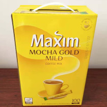 Korean Original Imported Maxim Wheat 3 Hop 1 Instant Coffee 100 Bagged 1200g Moka Taste