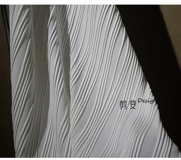 "Flora lực cắt" sáng tạo đặc biệt ba chiều thiết kế vải kết cấu sọc cao cấp các loại vải thời trang diy - Vải vải tự làm
