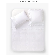 Zara Home Bắc Âu giặt bông dệt bông trắng đôi chăn đơn mảnh 49934088250