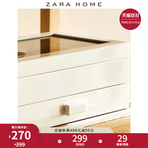 Zara Home White European design drawer design lacquer jewelry box storage box 41549099250