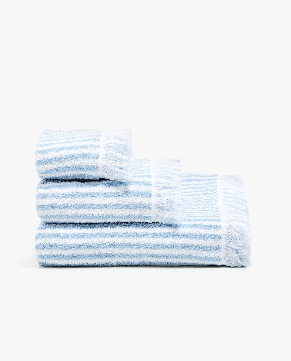 Zara Trang chủ trang trí bằng tua 41426013400 sọc khăn - Khăn tắm / áo choàng tắm khăn tắm cho trẻ sơ sinh