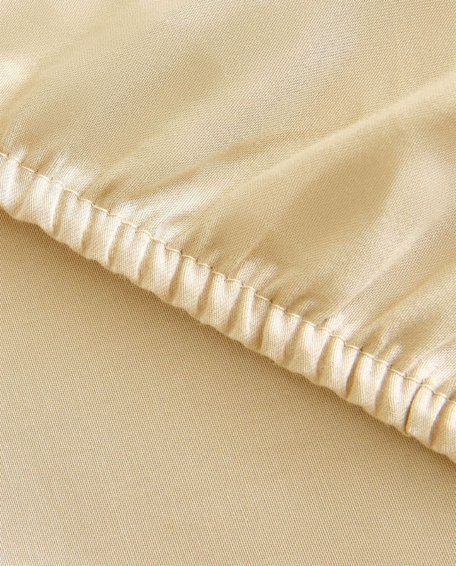 Zara Home Gold Solid Color Satin Single Double Bed Pad Cover Bed Cover Bed 46 41465090302 - Trang bị Covers