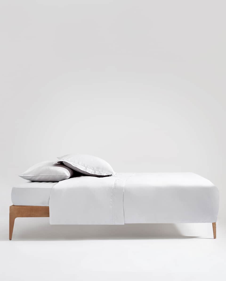 Zara Home màu xám satin chăn đơn giản màu rắn mùa hè bộ đồ giường mỏng quilt 40540088802 - Quilt Covers chăn lông