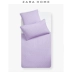 Sê-ri Zara Home KIDS với hai mặt của tấm vải lanh màu tím có nắp chấm in đơn mảnh 47566088629 - Quilt Covers chăn ra gối Quilt Covers