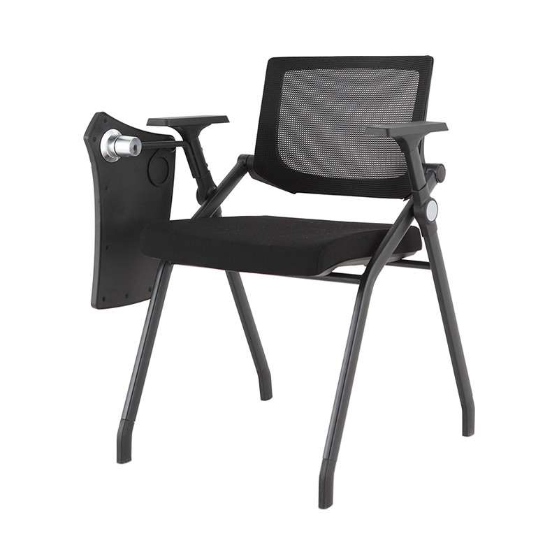 New training chair foldable meeting chair modern minimalist office chair with small table board writing board learning chair mesh chair