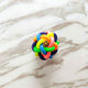 Parrot gnawing toy ball straw, foot grab/foot toy, Tiger skin foot bell ball, ຢາງລູກນົກຂອງຫຼິ້ນ