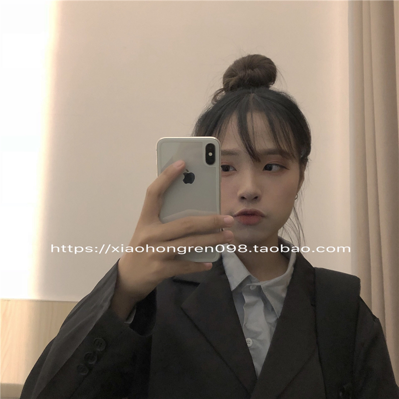 XHR tự chế 18 mùa thu đơn sắc Quần áo bất thường Hàn Quốc blazer đặc biệt bộ vest nữ đẹp