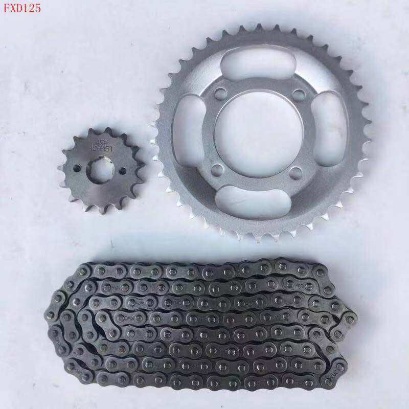 Applicable to Fuxianda FXD Prince Wuyang WY125 Honda Fengyi Zhengfeng Fengxiang sleeve chain gear large tooth plate chain