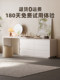 Xizi Makeup Mist Island Dressing Table and Chest of Drawers Integrated Solid Wood Bedroom Modern Minimalist Bedside Lacquered Cream Style Dressing Table