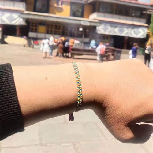 Tibet Zaki S Wolverine Rope Five Colorful Diamond Knots Hand-rope Zaki Purchase Lhasa Shipped 5 Up