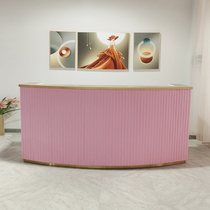 Cash register front desk beauty salon bar modern simple marble paint office desk small shop reception desk