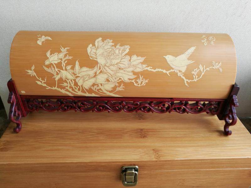 中国 竹の細工 留青竹刻 伝統工芸品 【公式通販】