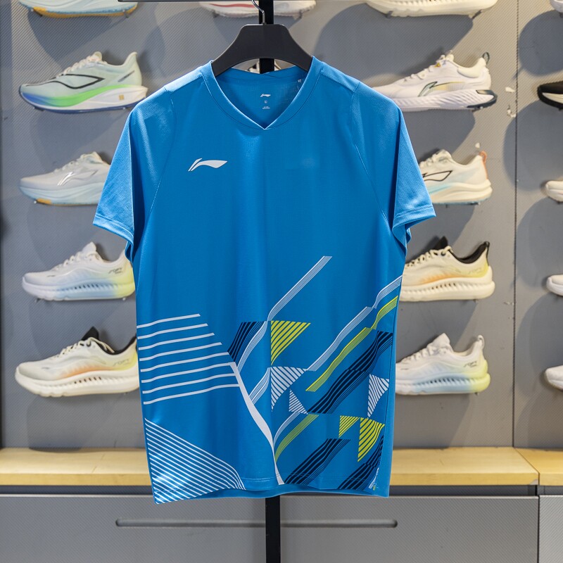 เสื้อแข่งขัน Li-Ning ซีรีส์ใหม่ปี 2025 สำหรับแบดมินตัน เสื้อแขนสั้นระบายความร้อน แห้งเร็ว รุ่น Aayv195 สำหรับทั้งผู้ชายและผู้หญิง