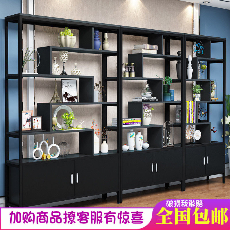 Office display cabinet Shelf display rack Container partition shelf Product tea cabinet Cosmetics Living room display cabinet