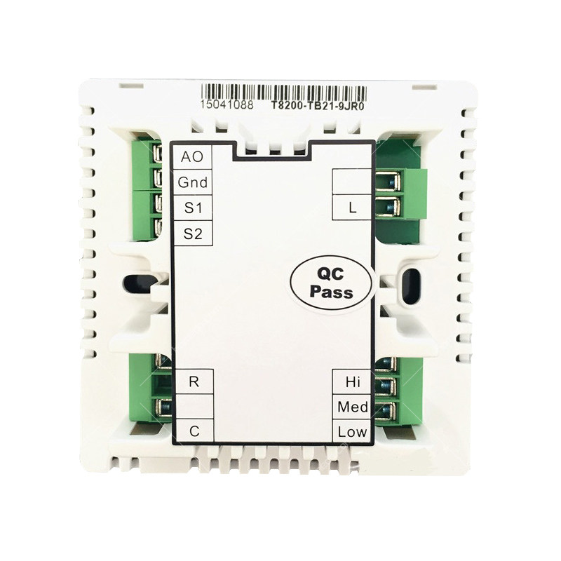 Johnson Controls T8000 series LCD thermostat can be connected to the control valve T8200