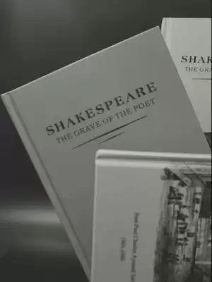 Black and white gray simple style exterior book model room study decoration English real book sample house display center bookcase display