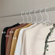 Da Ayi mềm mại, phần cashmere mỏng pha trộn nửa cổ cao chạm đáy áo sơ mi nữ dài tay mùa thu và áo len hoang dã mùa đông