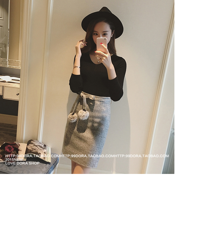 Mùa thu đông mới áo len ngắn cổ tròn bó sát với áo len nữ cổ lọ màu thấp cổ thấp áo kiểu nữ đẹp