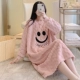 1229-Юбка бархатная Smiley розовая