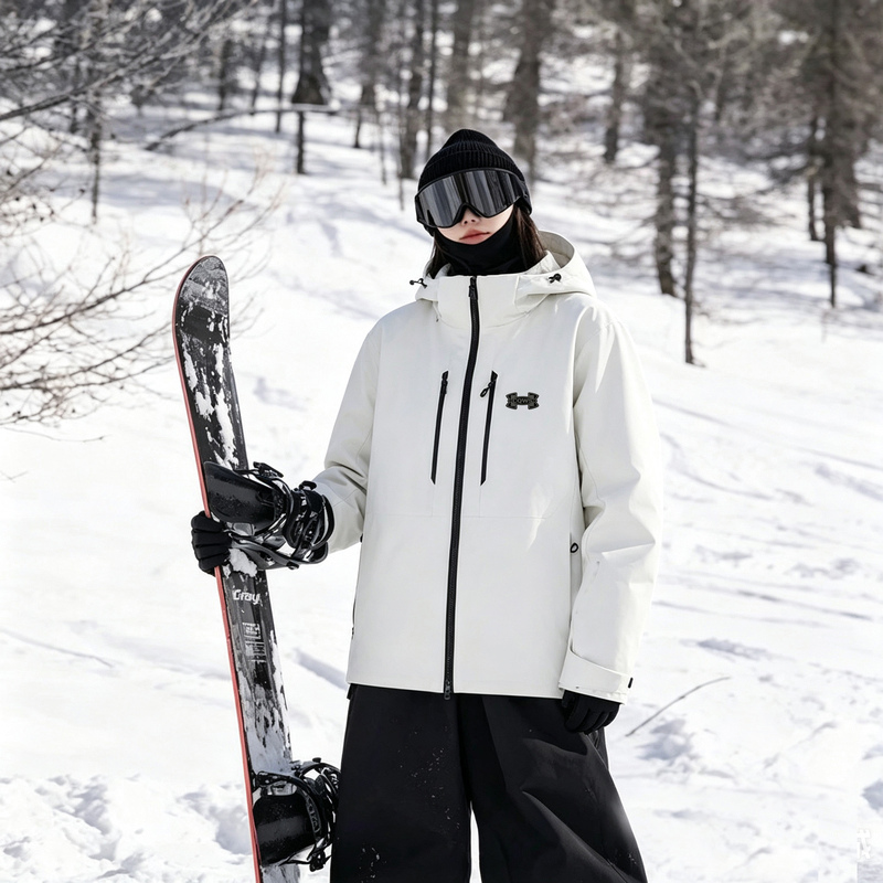 Functional Waterproof Outdoor Ski Jacket for Men and Women, Single and Double Board Ski Jacket, Fleece-Lined and Thickened, Cold-Proof Ski Clothing