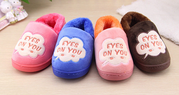 Pantoufles enfants en suède pour hiver - semelle tendon - Ref 1018124 Image 6