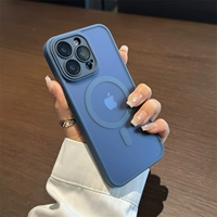 Синий матовый сильный магнит с зарядкой