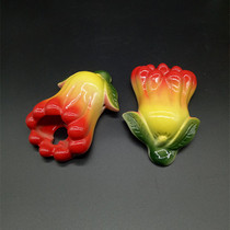 Ceramic incense plug Old Chaoshan incense door stove Fireplace for god for pomegranate outdoor incense burner Chinese fireplace door god hanging stove