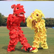 Dragon and lion dance single lion dance performance props adult children lion wake up costume small lion head complete set of performance costumes