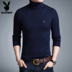 Playboy áo len cao cổ nam mùa đông trẻ trung màu rắn chạm đáy áo len nam phiên bản Hàn Quốc của xu hướng áo len shop áo hoodie nam Áo len