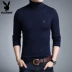 Playboy áo len cao cổ nam mùa đông trẻ trung màu rắn chạm đáy áo len nam phiên bản Hàn Quốc của xu hướng áo len