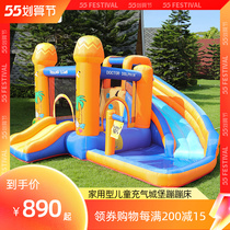 Inflatable castle Indoor small trampoline bunk beds Home children Jumping Beds Large Outdoor Park Slide Slides Naughty Castle