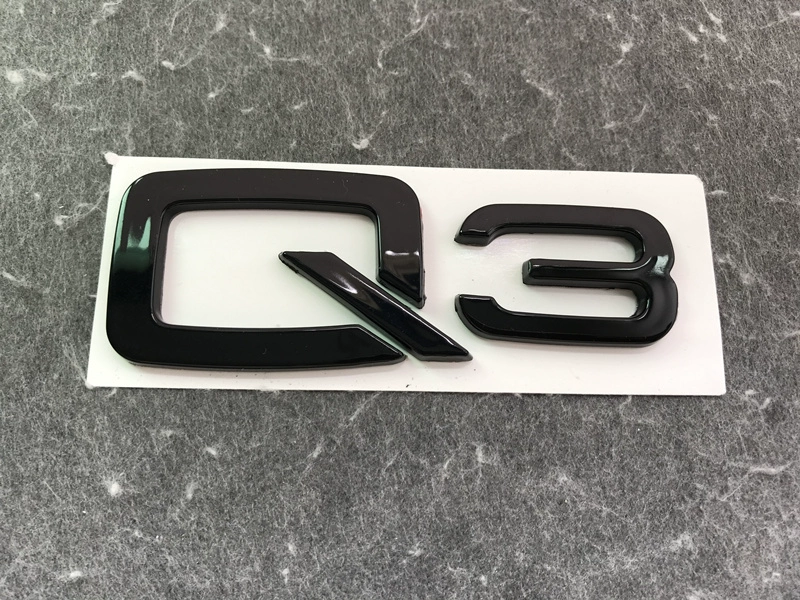 logo xe hoi Audi Q3 Q5 Q7 Q2L q8 đuôi xe nhãn dán nhãn xe kỹ thuật số logo nhãn chuyển vị đã sửa đổi nhãn màu đen dán nóc xe ô tô tem xe oto 4 chỗ 