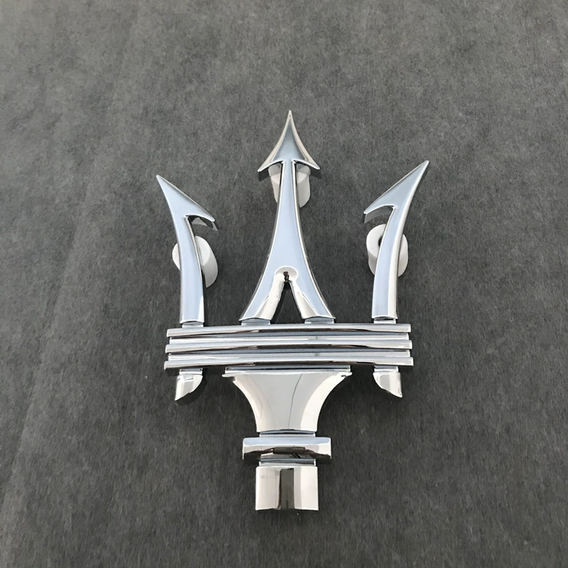 tem dán nắp capo xe ô tô Maserati trong tiêu chuẩn ròng Chủ tịch Geberit Levante levante đã sửa đổi logo xe Trident phía trước logo biểu tượng xe hơi decal xe hơi 