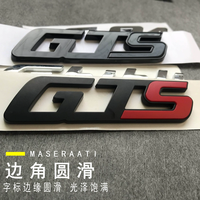 Logo xe hơi Maserati Chủ tịch Levante Giberly sửa đổi từ tiêu chuẩn nhãn dán xe SQ4GTS phía sau đuôi xe trong dấu lưới các logo xe hơi đề can dán xe ô tô