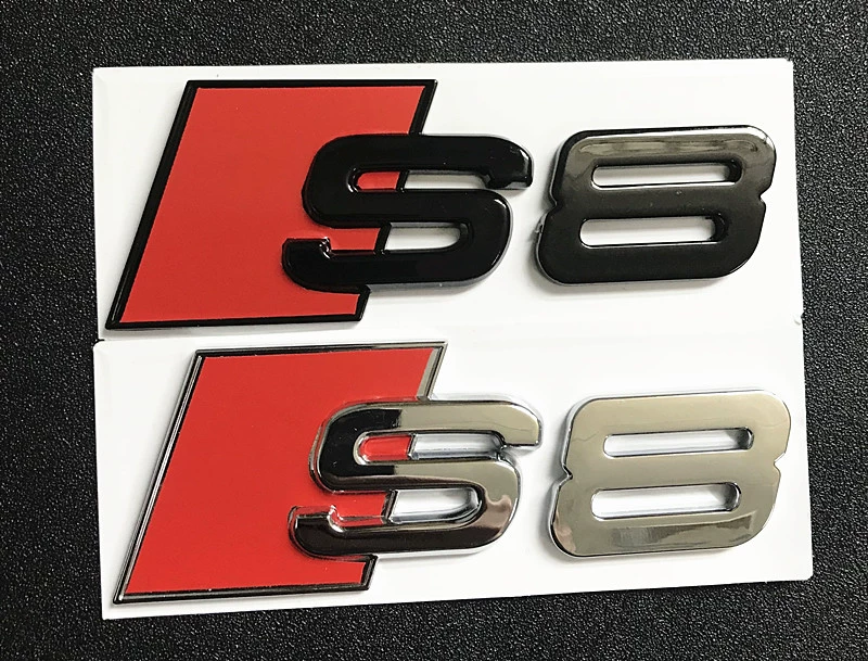 tem dán sườn xe ô to 7 chỗ Dấu hiệu chữ Audi RS S3 S4S5 S6S7 RS8 SQ5 logo xe sửa đổi đuôi sau tiêu chuẩn dịch chuyển tiêu chuẩn logo tem xe logo xe ôtô tất cả logo xe hơi 