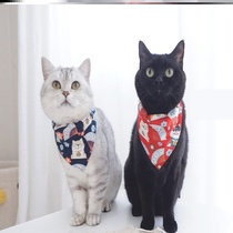 Pet bib Cat dog general saliva towel Triangle towel Collar Small dog bib Pet supplies jewelry