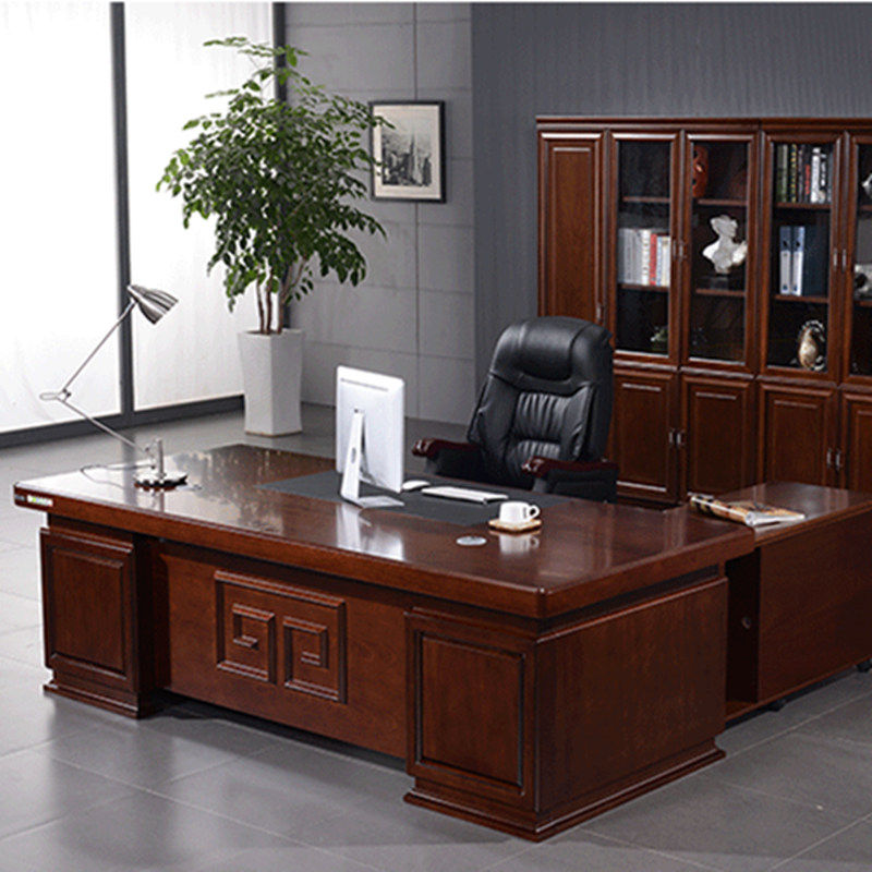 Boss Desk Solid Furniture Director Table Manager Table Manager Table Office Large Banquet Guangdong