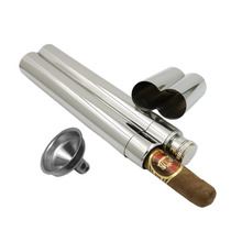 304 stainless steel flagon portable Hulk wine tube cigar tube 1 two home Outdoor Mini Portable white wine bottle