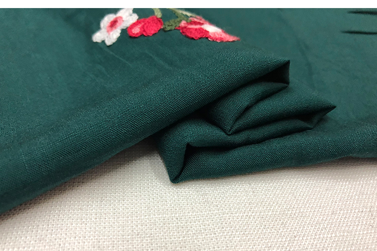 Pháp 3 màu thêu hoa cotton lanh quần áo handmade DIY mùa xuân và áo mùa hè vải nhập khẩu vải thun borip