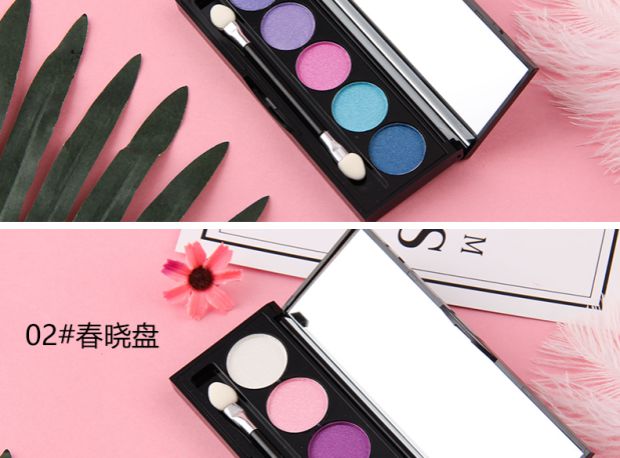 BOB phấn mắt năm màu BOB Người mới bắt đầu lâu trôi không thấm nước và không thấm mồ hôi không nở hoa màu ngọc trai mờ trang điểm màu nude - Bóng mắt bảng mắt 3ce 4 màu