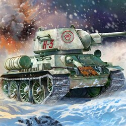 Tiger 504 Cute Tank Q-Version Soviet T-34 /76Mm Tank