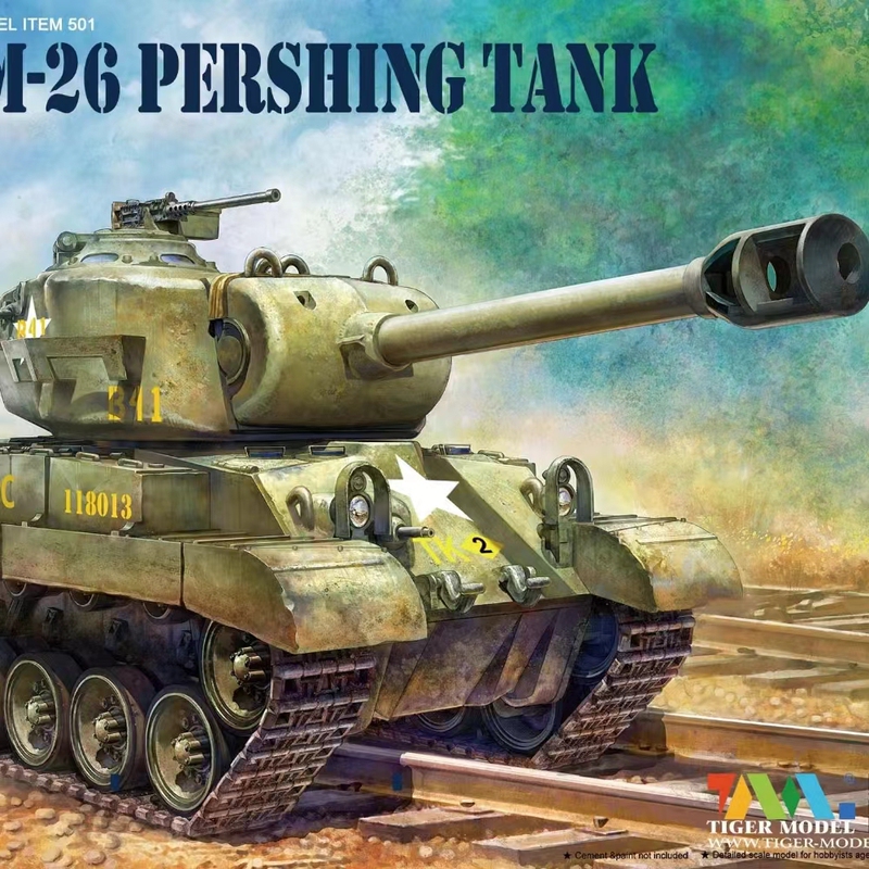 Tiger 501 Cute Tank Q-Version Model American M26 Pershing Basic Version Tiger 501 Cute Tank Q-Version Model American M26 Pershing Basic Version